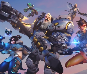 Gra, Lucio, Reinhardt, Broń, Mercy, Mei, Overwatch 2, Postacie, Tracer