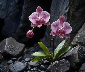 Orchidea, Storczyk, Kamienie