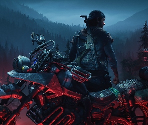 Nagród, Łowca, Days Gone, Deacon St John, Motocyklista, Gra, Motocykl