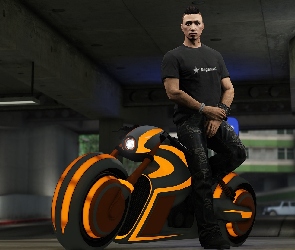 Postać, Motocykl, Gra, Grand Theft Auto V