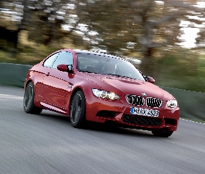 Czerwone, E90, M3, Model, BMW