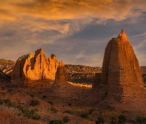 Stany Zjednoczone, Utah, Skały, Park Narodowy Capitol Reef