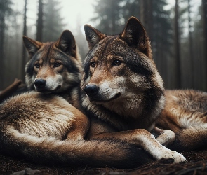 Leżące, Wilki, Dwa