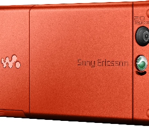 Sony Ericsson W880i, Czerwony, Tył