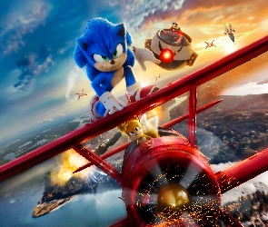 Film animowane, Iskry, Samolot, Lot, Śmigło, Sonic, Sonic 2 Szybki jak błyskawica, Sonic the Hedgehog 2, Postać