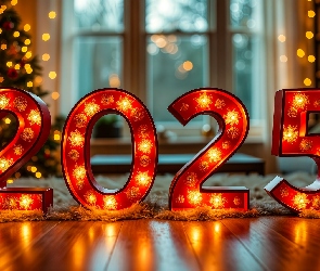 2025, Grafika, Nowy Rok