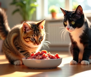 Karma, Miska, Dwa, Koty