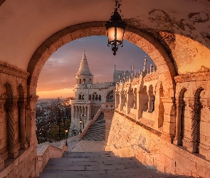 Węgry, Schody, Baszta Rybacka, Budowla, Budapeszt