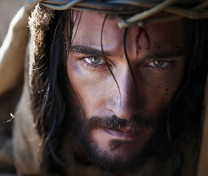 Jezus Chrystus, Grafika AI, Chrześcijaństwo, Cierpienie, Religijne