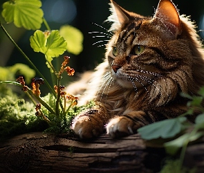 Kłoda, Rośliny, Kot