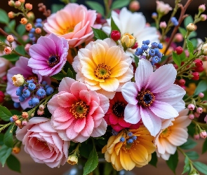 Bukiet, Grafika AI, Kwiaty