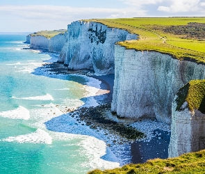 Seven Sisters, Klify, Morze, Anglia, Skały, Wapienne