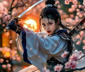 Samuraj, Wojownik, Kobieta