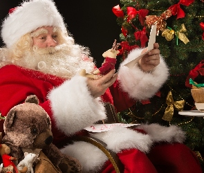 Mikołaj, Choinka, Prezenty, Listy, Święty