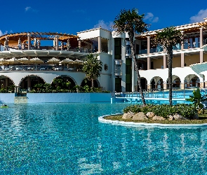 Grecja, Lachania, Atrium Prestige, Hotel, Basen, Palmy