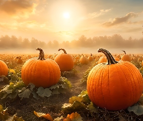 Pole, Grafika, Dynie