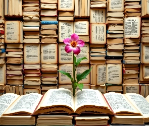 Kwiat, Grafika AI, Książki