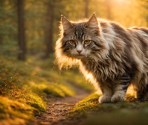 Kot, AI, Długowłosy