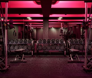 Hantle, Światła, Lustro, Urządzenia, Siłownia