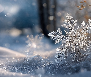 Grafia AI, Zima, Śnieżynka, Śnieg