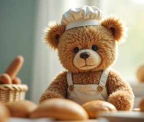 Pluszowy, Piekarz, Miś