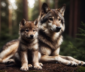 AI, Las, Wilki, Wilczek