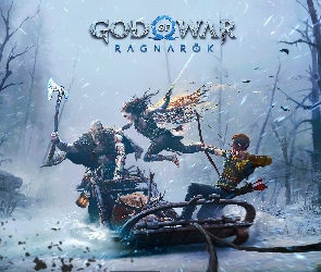 Gra, Atreus, Freya, Kratos, God Of War Ragnarok