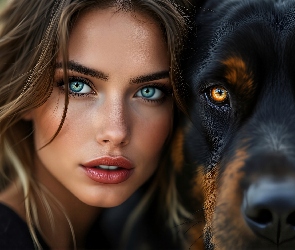 Twarz, Pies, Kobieta