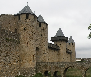 XIII, Francja, Carcassonne, Wiek, Zamek