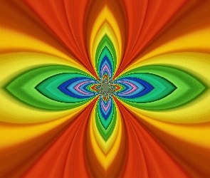 Zielono-pomarańczowy, Fraktal