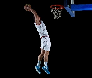 Piłka, Skok, Sportowiec, Mężczyzna, Sport, Koszykówka