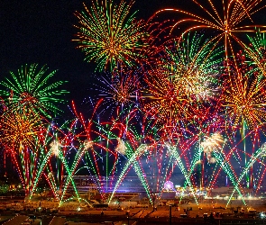 Fajerwerki, Kolorowe