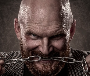 Ręce, Łańcuch, Mężczyzna, Broda