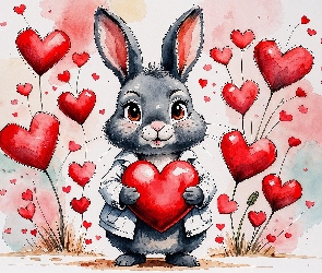 Serce, Królik, Miłość