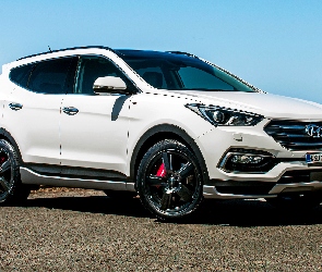 Biały, Hyundai Santa Fe