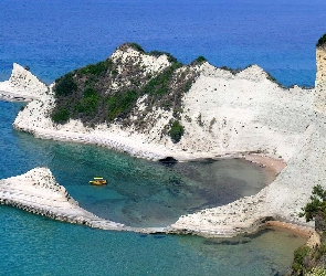 Laguna, Klif, Grecja, Wybrzeże