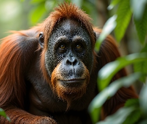 Orangutan, AI, Małpa