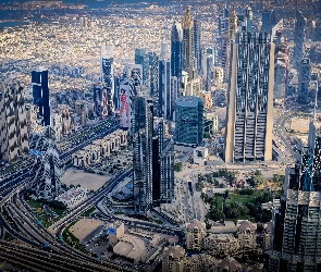 Zjednoczone Emiraty Arabskie, Dubaj, Drogi, Drapacze chmur, Budynki, Miasto