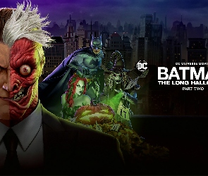 Plakat, Mrok, Batman The Long Halloween, Film, Postacie, Miasto