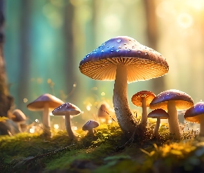 Grzyby, Grafika