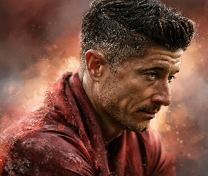 Piłkarz, Grafika AI, Robert Lewandowski