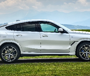 Bok, M Sport, Białe, BMW X6