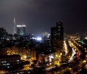 Ulica, Noc, Taipei