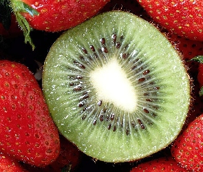 Kiwi, Truskawki