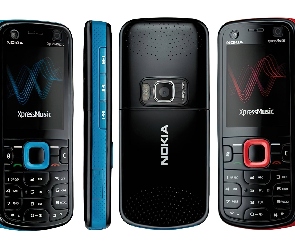 Nokia 5220, Czerwona, Niebieska, Czarna