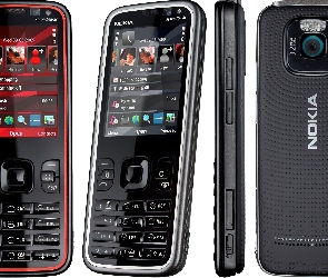 Nokia 5630 XpressMusic, Czarna, Czerwona