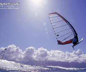 Morze, Żagiel, Windsurfing, Deska