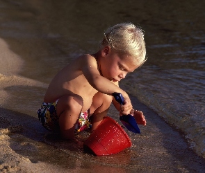 Dziecko na plaży