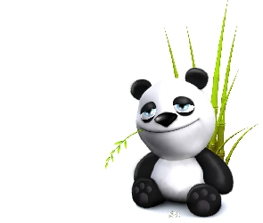 Bambus, Animowana, Panda