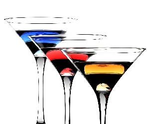 Drinki, kieliszki